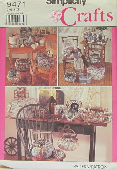 COVERED BOXES AND BASKETS