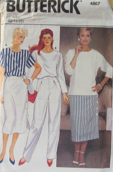 MISSES TOP SKIRT AND PANTS