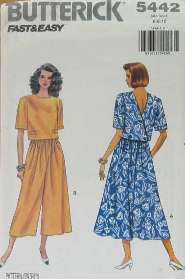 MISSES' TOP, SKIRT & SPLIT SKIRT