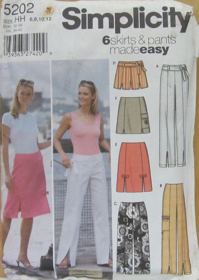 MISSES SKIRT IN TWO LENGTH AND PANTS IN THREE LENGTHS OR SHORTS
