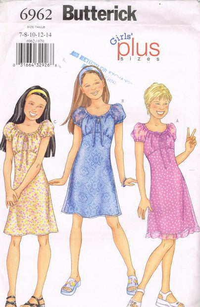 GIRLS'/GIRLS' PLUS DRESS