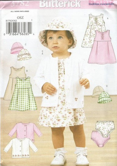 INFANTS' JACKET, DRESS, PANTIES AND HAT