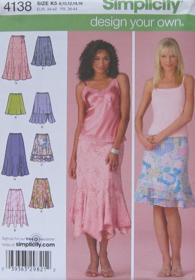 MISSES'/MISS PETITE DESIGN YOUR OWN SKIRT WITH LENGTHS VARIATION