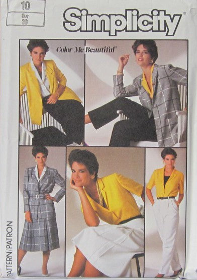SKIRT, PANTS, BLOUSE AND UNLINED JACKET