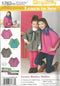 CHILD'S AND GIRLS' KNIT TOP, FLEECE CAPLET AND SCARF