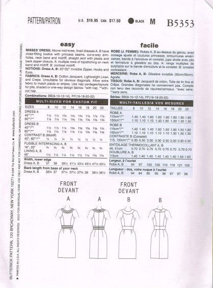 MISSES' DRESS