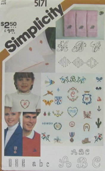 TRANSFER FOR EMBROIDERY-ONE SIZE