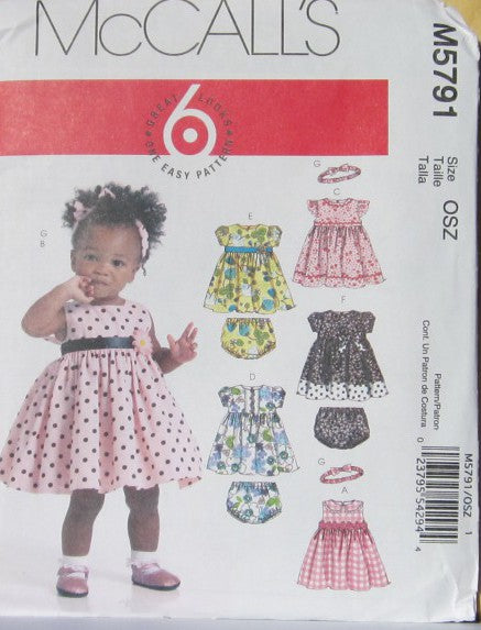 INFANTS LINED DRESSES PANTIES AND HEDBAND