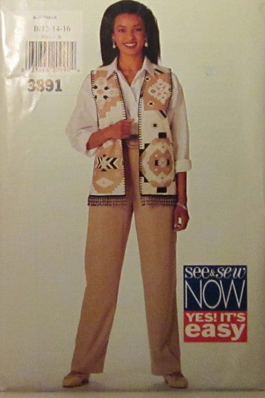 MISSES VEST AND PANTS