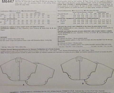 MISSES/WOMENS CAPES