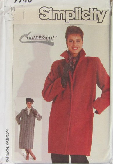 MISSES' LOOSE-FITTING LINED COAT IN TWO LENGTHS