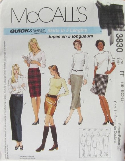 MISSES SKIRT IN FIVE LENGTHS