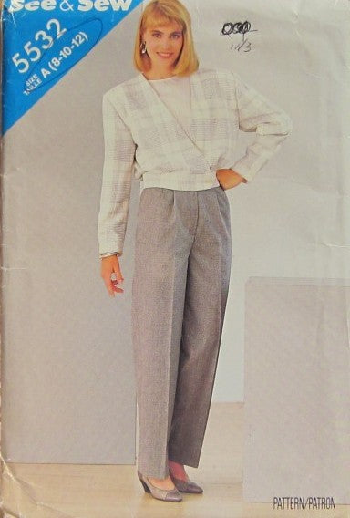 MISSES' JACKET AND PANTS