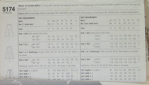 MISSES SET OF BIAS SKIRTS