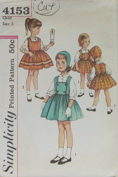 CHILD'S JUMPER, BLOUSE AND HAT (CUT)