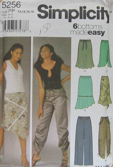 MISSES' PULL-ON PANTS AND BIAS SKIRTS