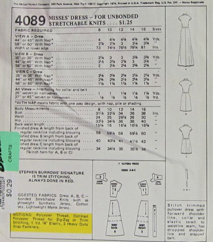 MISSES DRESS