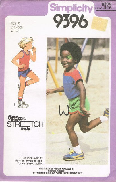 CHILD'S SHORTS, PULLOVER TOP AND TANK TOP
