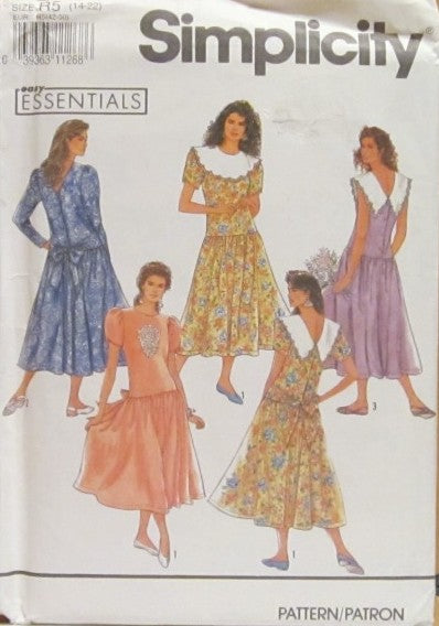 MISSES MISS PETITE DRESS WITH OR WITHOUT COLLAR