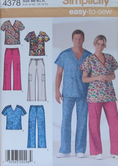 MISSES MENS AND TEENS SCRUB TOPS AND PANTS