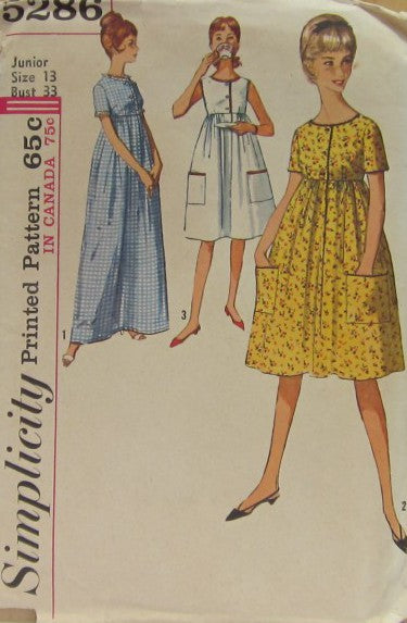 JUNIORS' AND MISSES' ONE-PIECE DRESS IN TWO LENGTHS