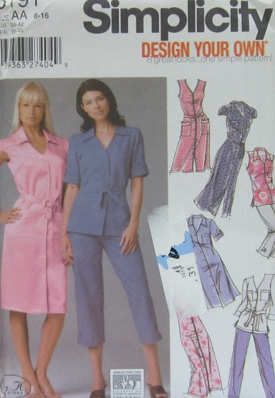 MISSES/WOMENS DESIGN YOUR OWN SHIRT DRESS IN TWO LENGTH