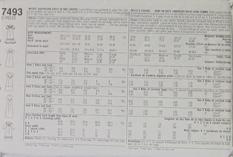MISSES' DRESS IN TWO LENGTHS