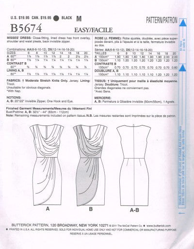MISSES' DRESS