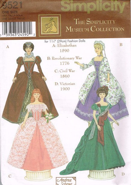 COSTUMES FOR 11 1/2"(29CM) FASHION DOLL