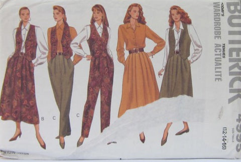 MISSES/MISSES PETITE VEST SHIRT SKIRT AND PANTS