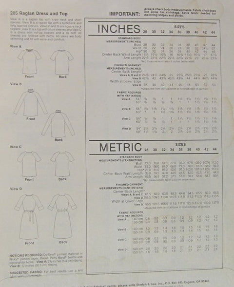 RAGLAN DRESS AND TOP