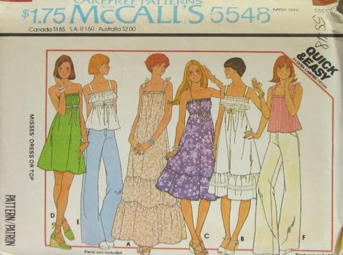 MISSES' DRESS OR TOP