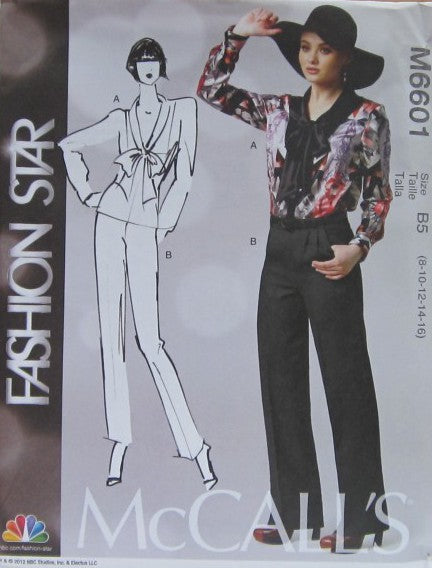 MISSES' BLOUSE AND PANTS