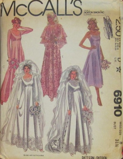 MISSES BRIDE AND BRIDESMAID GOWNS TRAIN AND CAPE