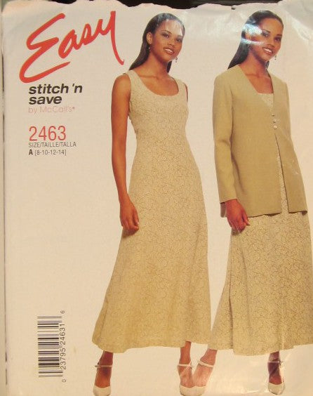 MISSES DRESS AND JACKET