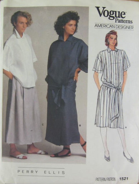 MISSES' DRESS, TOP AND SKIRT
