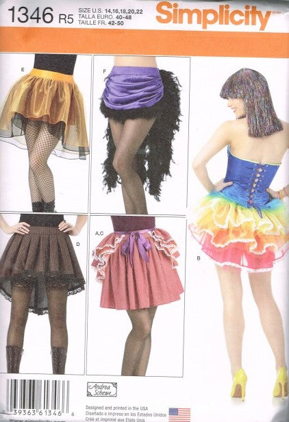 MISSES COSTUME SKIRTS AND BUSTLES
