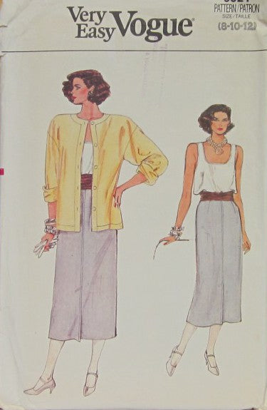 MISSES' JACKET, SKIRT AND TOP