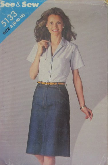MISSES BLOUSE AND SKIRT