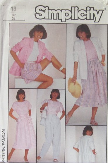 MISSES' PANTS, SHORTS, SKIRT, PULLOVER TOP AND UNLINED JACKET
