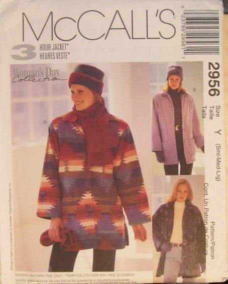 MISSES JACKET HAT SCARF AND MITTENS
