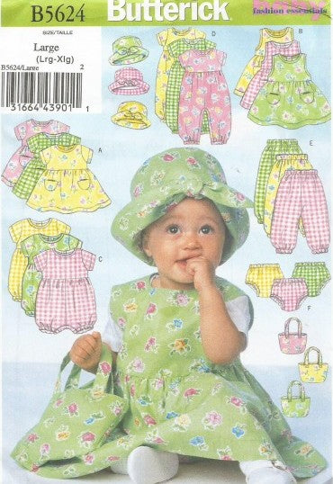 INFANTS' DRESS, JUMPER, ROMPER, JUMPSUIT, PANTIES, PANTS, HAT