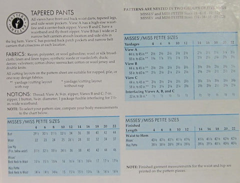 TAPERED PANTS