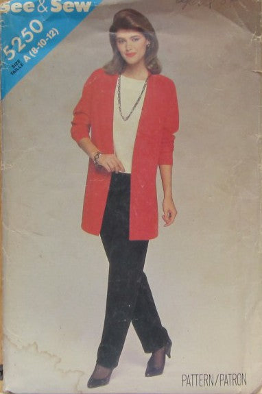 MISSES'/JACKET, PANTS AND TOP