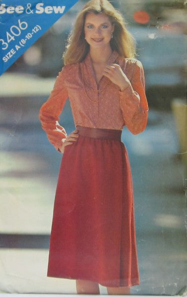 MISSES TOP AND SKIRT