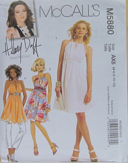 MISSES' LINED TUNIC DRESS