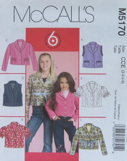 CHILDRENS AND GIRLS UNLINED VESTS AD JACKETS
