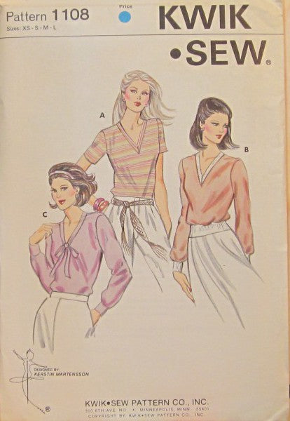 MISSES  V-NECK TOPS