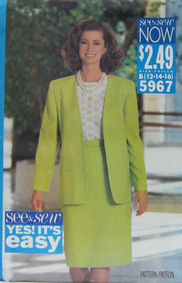 MISSES' JACKET, SKIRT AND TOP