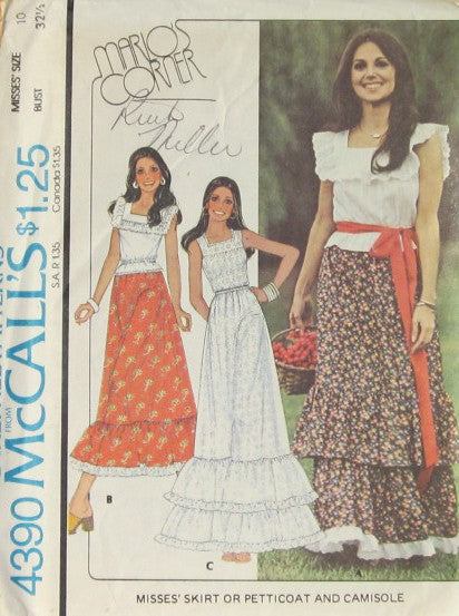 MISSES SKIRT OR PETTICOAT AND CAMISOLE